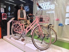 上海永世自行车无限公司展现的专为女性打制的